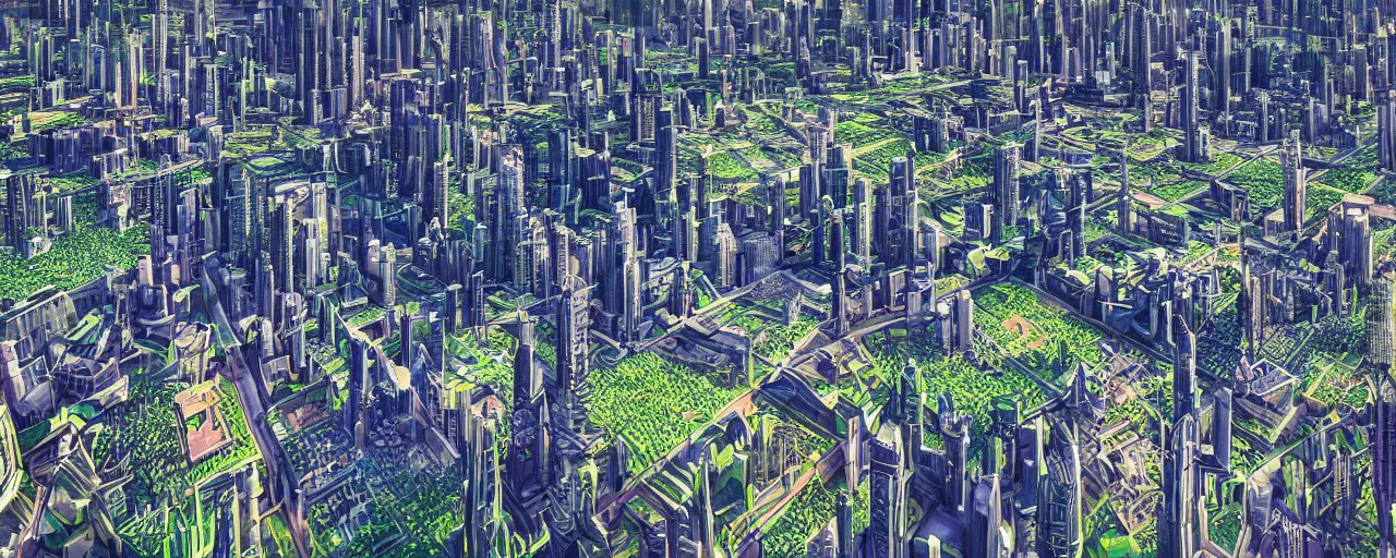 Prompt: close up skyline a futuristic yet traditional metropolis city in a utopia, matte painting, digital painting, intricate, small details, national geographic cover, award winning, 4 k, botanical garden, lush, bright, clear, smooth,