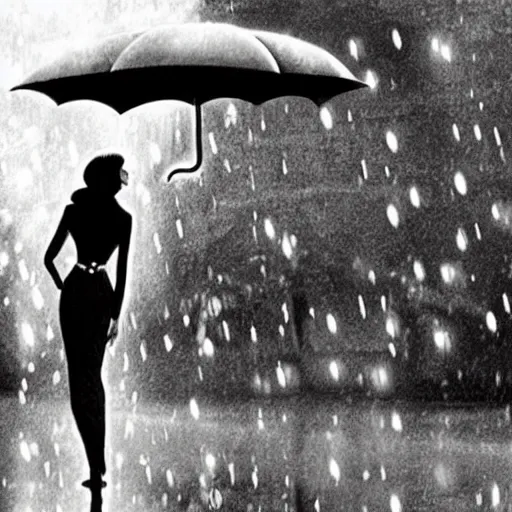 Prompt: singing in the rain