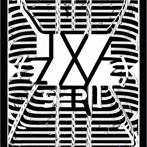 Image similar to black on white graphic design in style of david rudnick, eric hu, acid, y 2 k