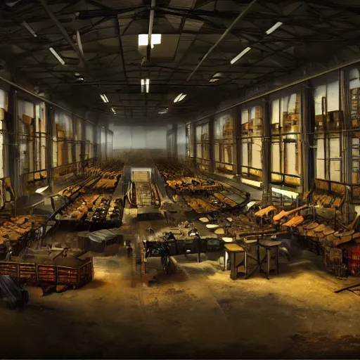 Prompt: making Legendary warroom of a logistic warehouse, epic warroom, classical pose, enlightment, illumination, digital art, HD Quality, Artstation, UHD 4K image