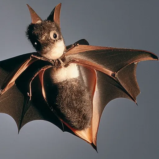 Image similar to photo of a bat dressed like a doctor, national geographic