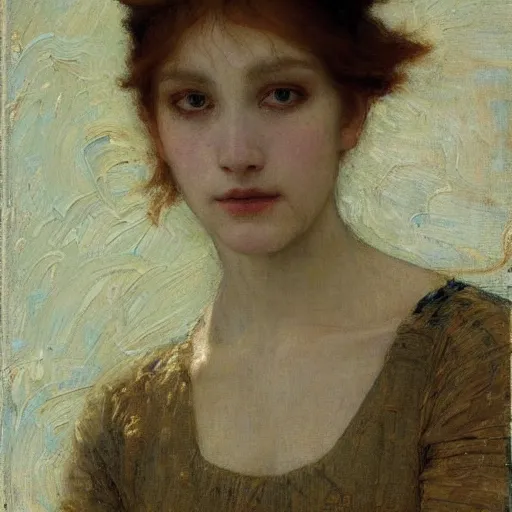 Prompt: a painting by edgar maxence