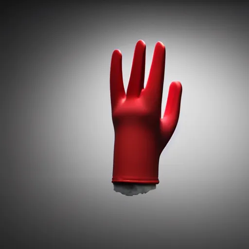 Prompt: rubber glove, octane render