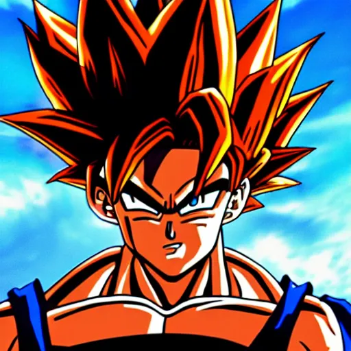 Image similar to super saiyan goku