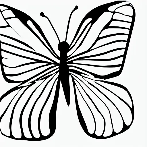 Prompt: butterfly, drawn with a single line, line drawing, art, minimalist, continuous line drawing,