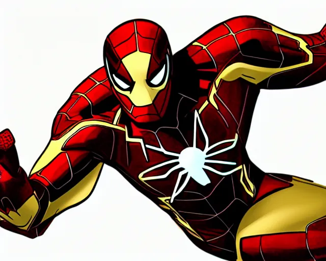 Image similar to sketch of the mcu iron spider