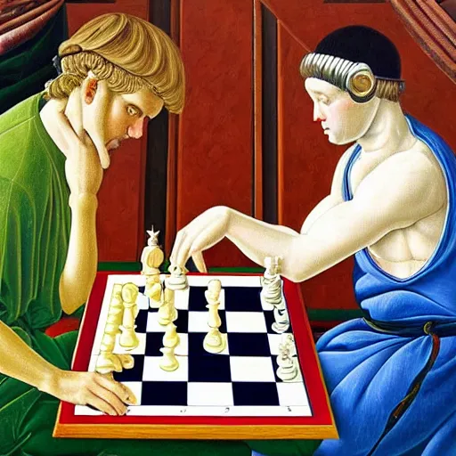 highly detailed painting of magnus carlsen playing, Stable Diffusion