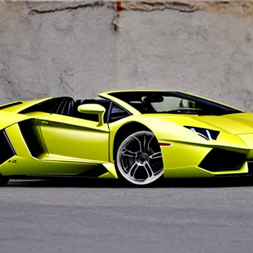 Prompt: 1940 style Lamborghini aventador