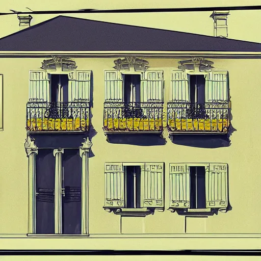 Image similar to illustration of a house by gobelins paris school