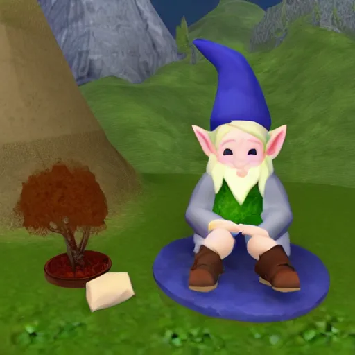 Image similar to Runescape Gnome Child smoking marijuana on top of White Wolf Mountain