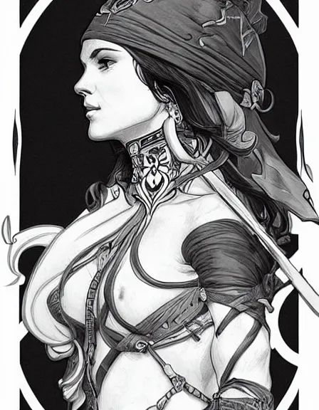 Image similar to fully clothed pirate captain personified. sun, summer, strength, knowledge, smart, portrait, symmetrical, highly detailed, digital painting, artstation, smooth, sharp focus, illustration, strength, art by artgerm and alphonse mucha and louis theophile hingre