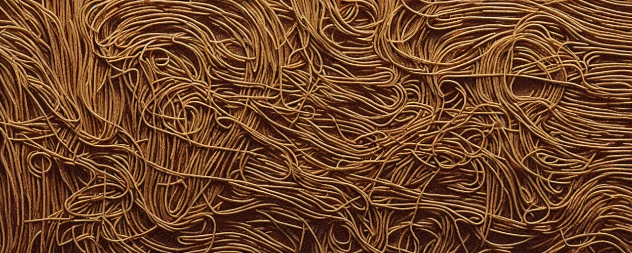 Image similar to spaghetti hieroglyphics, ancient egyptian, hyper - realistic, small details, intricate, canon 5 0 mm, wes anderson film, kodachrome