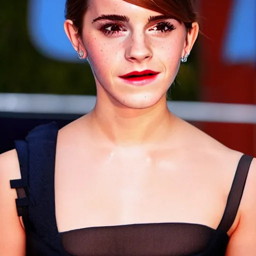 Prompt: emma watson. pixar character