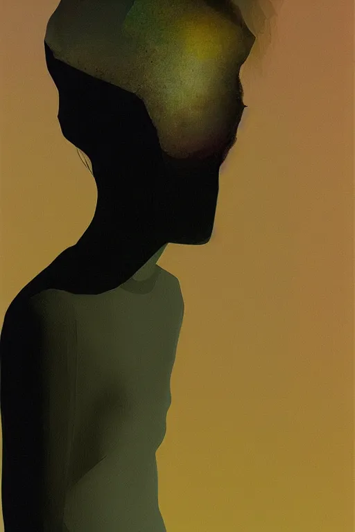 Image similar to woman wearing oculus and digital glitch head edward hopper and james gilleard, zdzislaw beksisnski, higly detailed