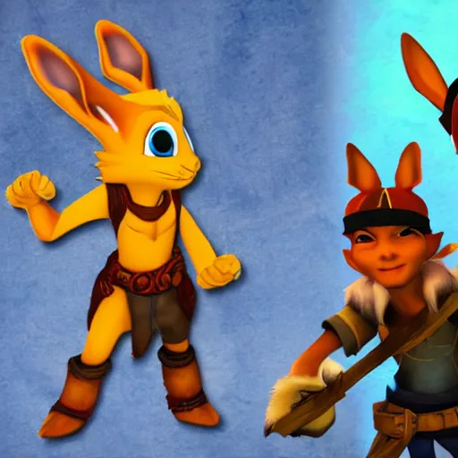 Prompt: jack and daxter