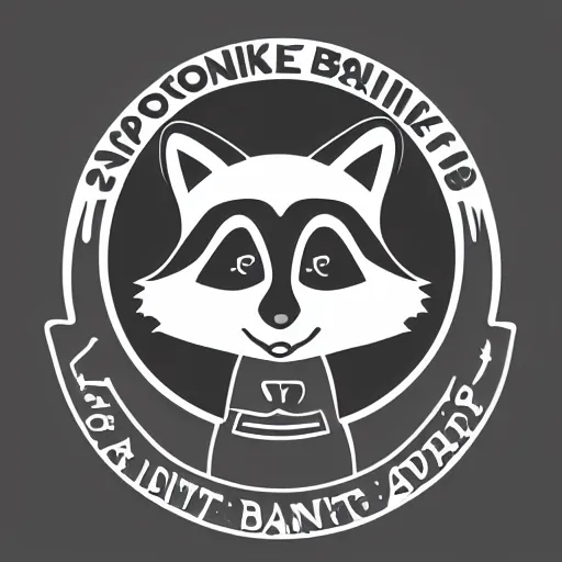 Image similar to app logo for a raccoon themed online digital bank, vector design