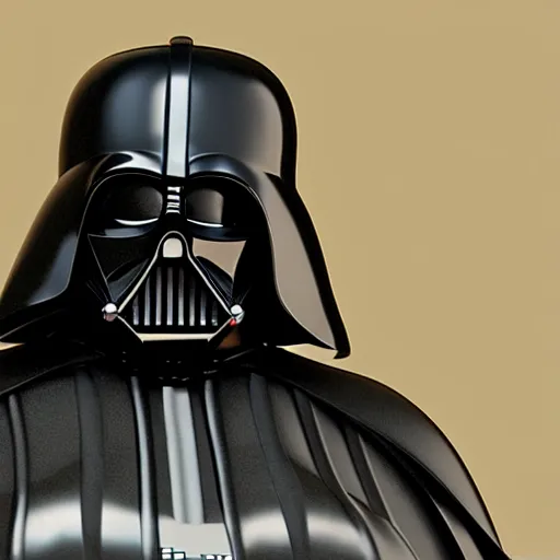 Image similar to an obese darth vader, photorealistic, vray, octane render, zbrush