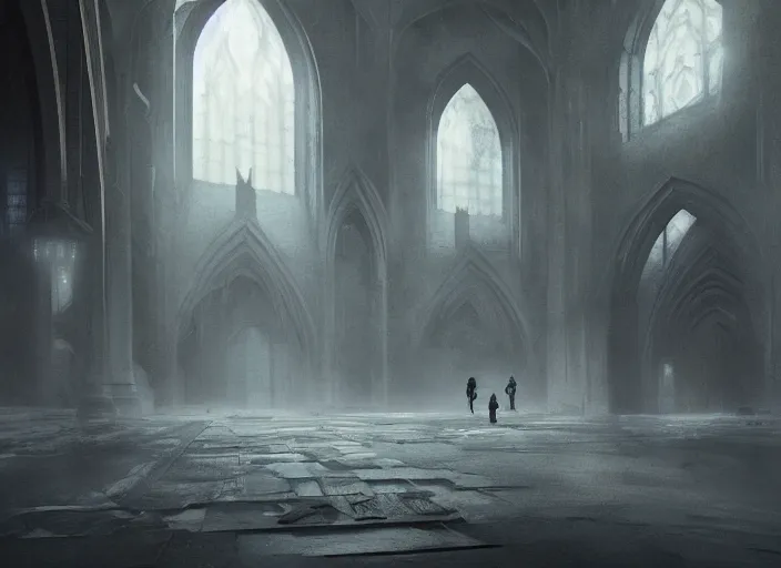 Prompt: empty world, Slavs, ashes around, volumetric lighting, digital painting, highly detailed, artstation, sharp focus, illustration, concept art, ruan jia, steve mccurry, amazing composition, gothic arch frame