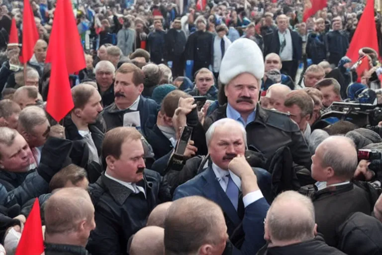 Prompt: the overthrow of lukashenka