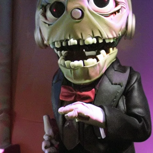 Prompt: creepy animatronic