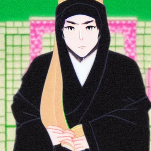 Image similar to closeup portrait of Naganohara Yoimiya Converts to Islam