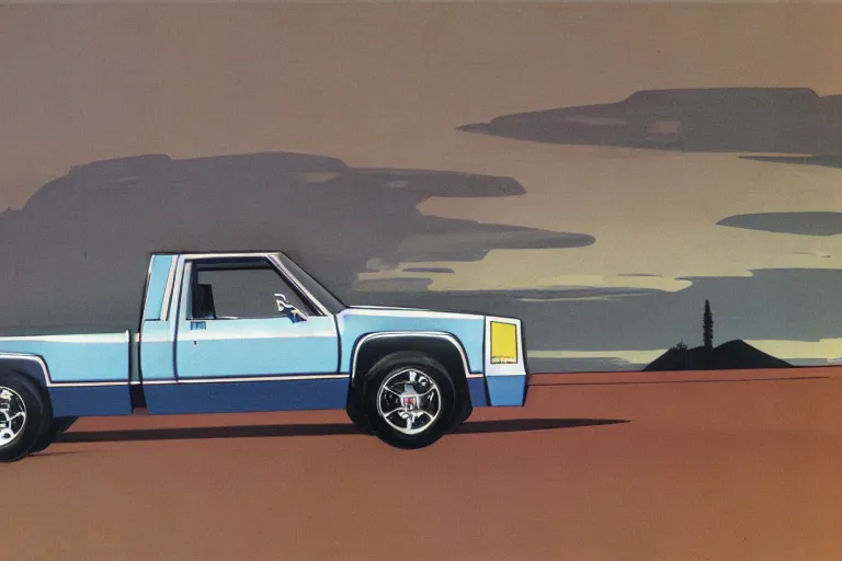 Prompt: 1985 Chevrolet k20 c10 concept art