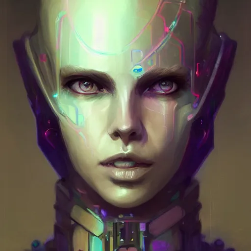 Image similar to portrait of a beautiful cybernetic mage, cyberpunk concept art by pete mohrbacher and seb mckinnon and beksinski and josan gonzales, digital art, highly detailed, intricate, sci-fi, sharp focus, Trending on Artstation HQ, deviantart, unreal engine 5, 4K UHD image