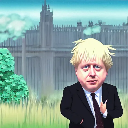 Image similar to Boris Johnson by Studio Ghibli