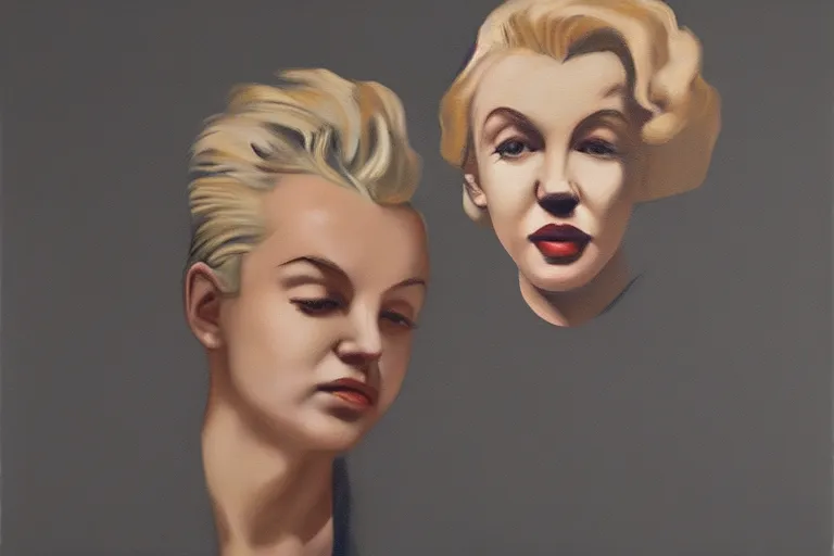 Image similar to portrait of merlyn monroe artwork by tim eitel