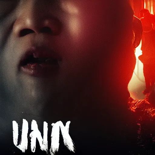 Prompt: 8 k uhd new asian horror movie poster, uhd details