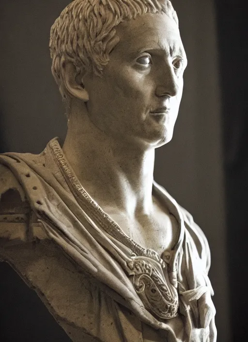 Image similar to a full portrait photo of julius caesar, f / 2 2, 3 5 mm, 2 7 0 0 k, lighting, perfect faces, award winning photography.