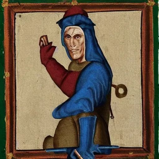 Image similar to jerma, medieval painting