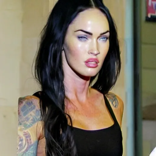 Prompt: megan fox as a man