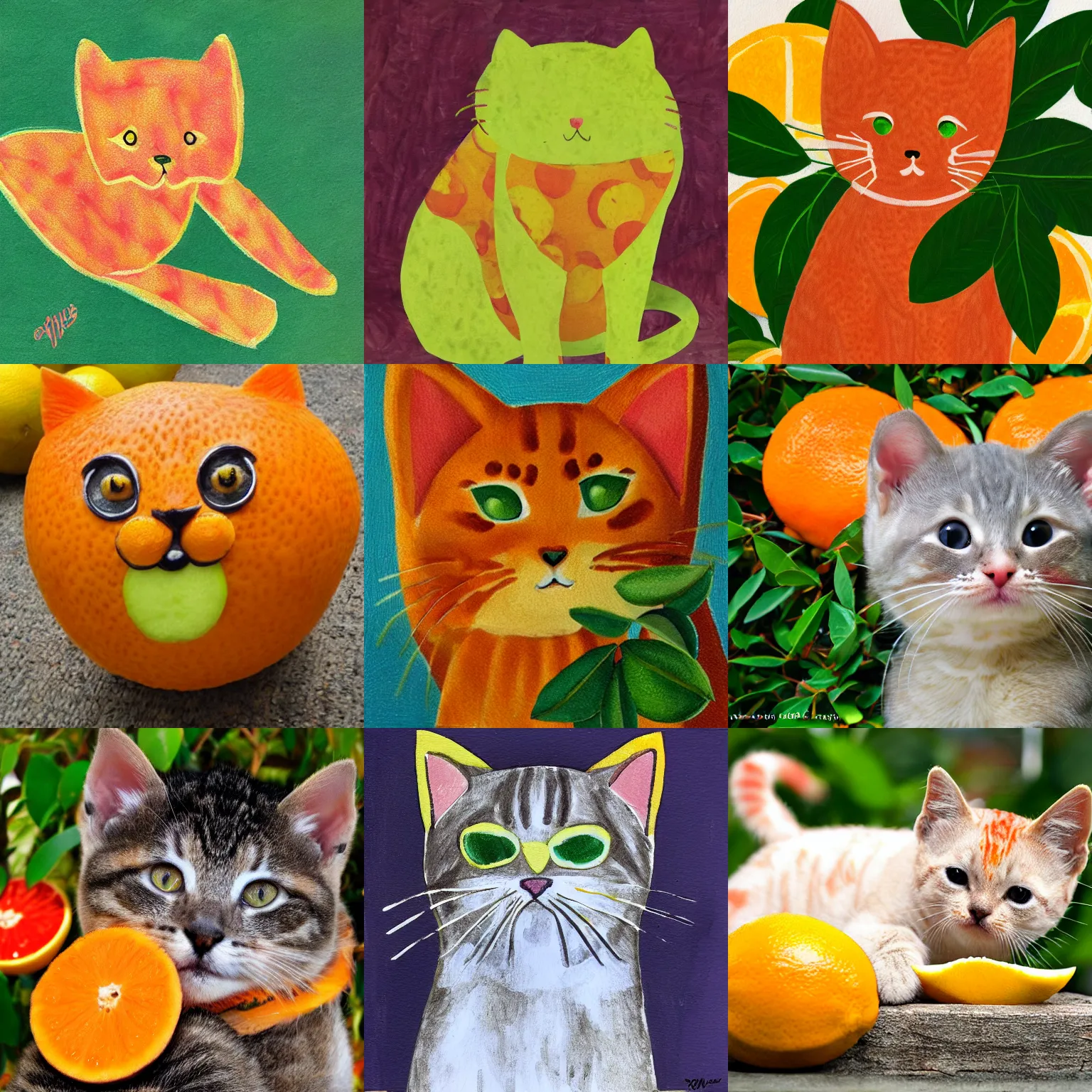 Prompt: citrus kitty,