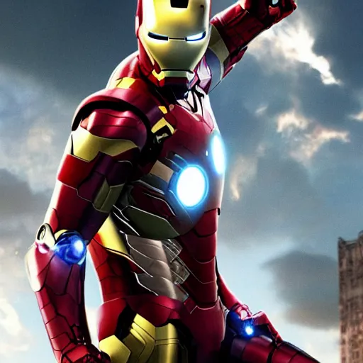 Image similar to tom holland as iron man