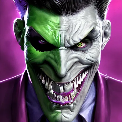 Image similar to the riddler wearing the dark knight mask, snarling teeth, digital painting, amazing detail, art station, cgsociety