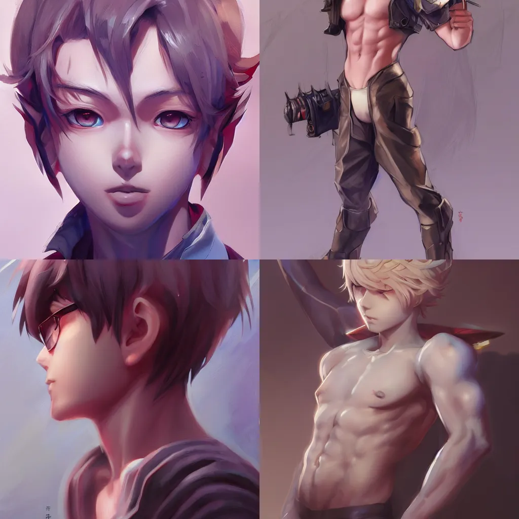 Prompt: twink anime boy by Stanley Artgerm Lau, WLOP, Rossdraws, James Jean, Andrei Riabovitchev, Marc Simonetti, and Sakimichan, trending on artstation