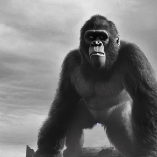 Image similar to A movie still of Danny Devito as King Kong
