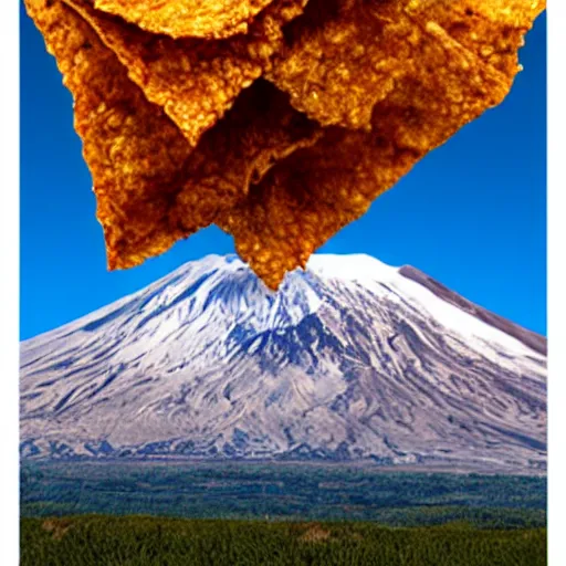 Image similar to mount saint helens erupting doritos