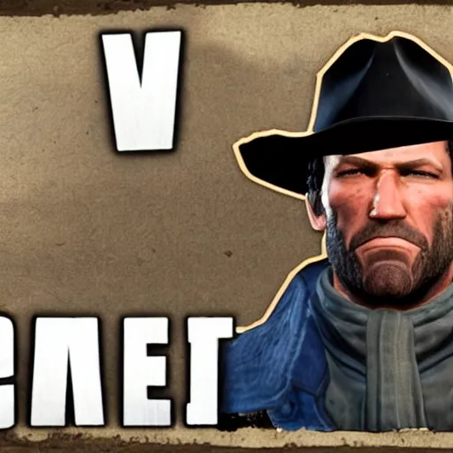 Image similar to Arthur Morgan Mugshot