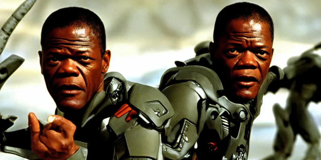 Image similar to samuel jackson in starship troopers