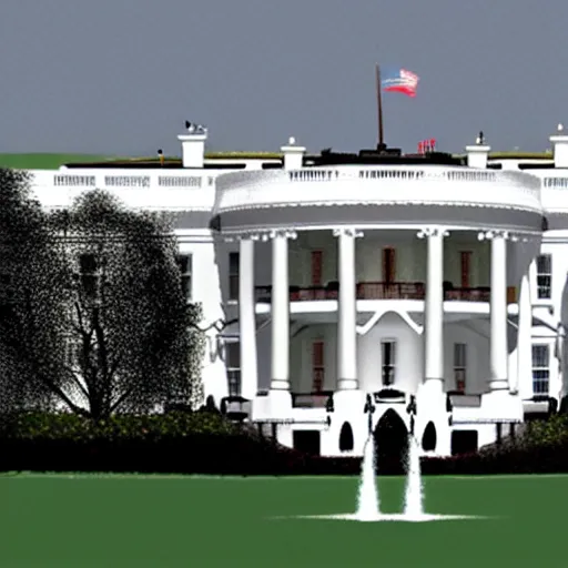 Image similar to design for a new and more luxurious White House United States President