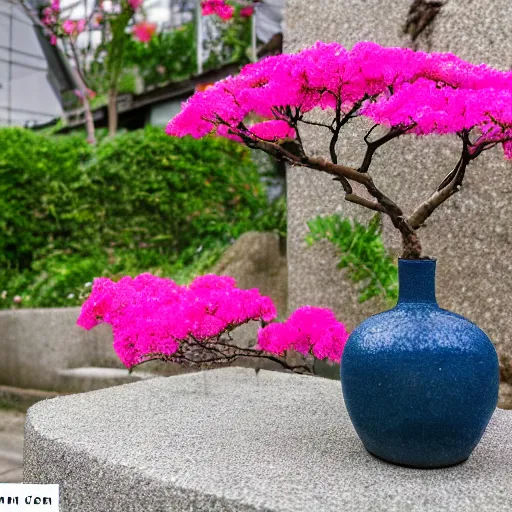 Image similar to a photo of 8k Ikebana, ohararyu, full body, wide angle, sony a7r3, ultra detail, photorealistic, in simple background