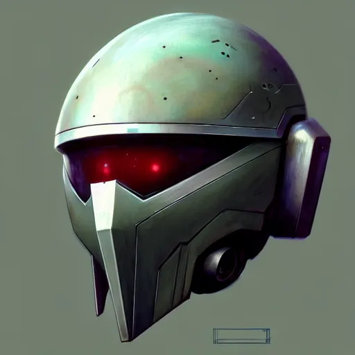 Prompt: detailed concept art of a destiny inspired robot helmet, muted color palette, trending on artstation, award - winning video game concept art by jim burns and greg rutkowski, beksinski, a sci - fi concept art masterpiece, james gilleard, bruegel, alphonse mucha, and yoshitaka amano.