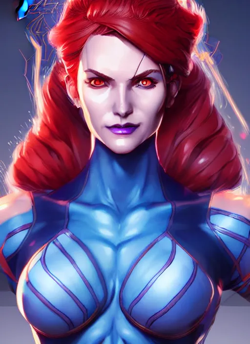 Prompt: Mystique in apex legends as an anime character digital illustration portrait design by Ross Tran, artgerm detailed, soft lighting