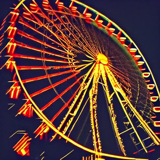 Image similar to !! cat!!, ( ferris wheel ), award winning photo