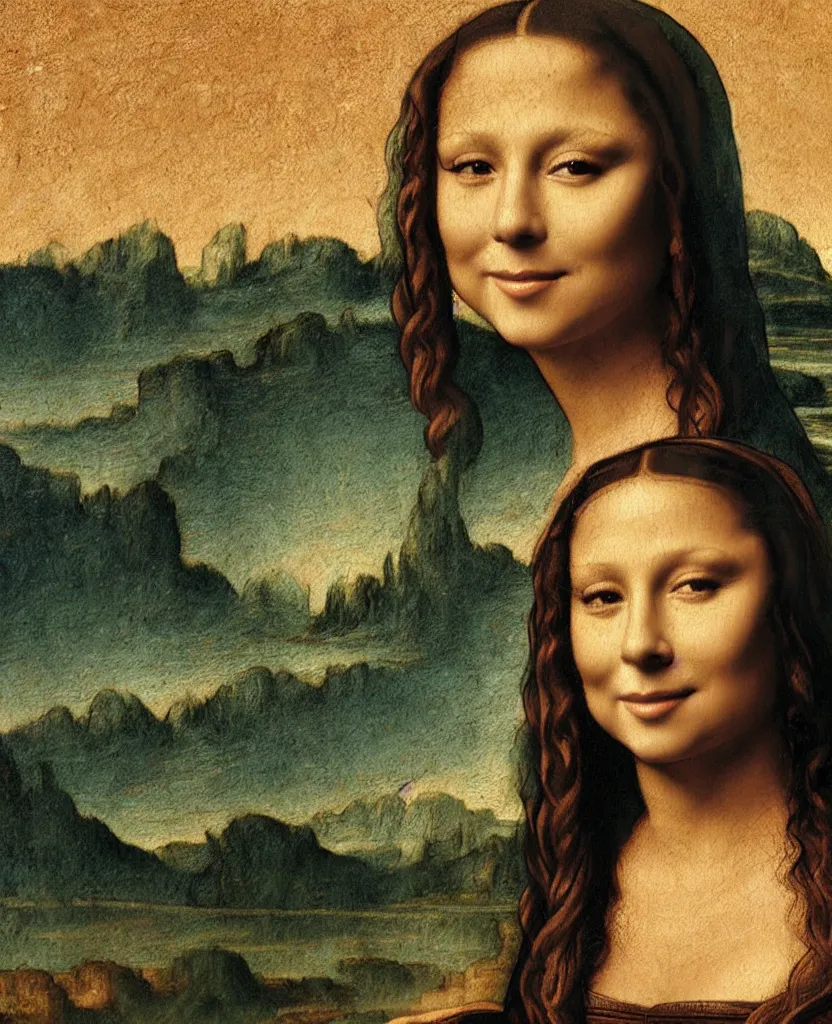 Image similar to mariah carey as the mona lisa by leonardo davinci