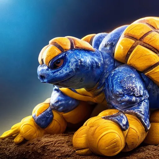 Image similar to national geographic professional photo of blastoise, award winning