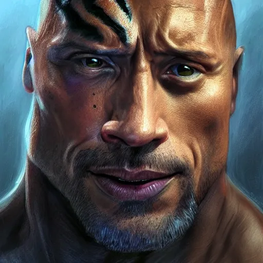 Image similar to dwayne johnson with as venom from spiderman | slimey black goo | cinematic lighting | award - winning | closeup portrait | by donato giancola and mandy jurgens and charlie bowater | featured on artstation | pencil sketch