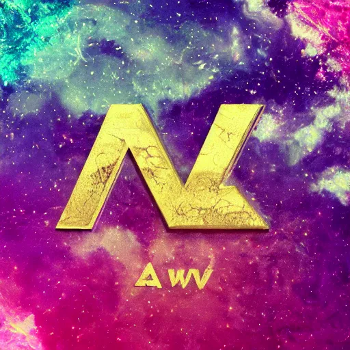 Image similar to a and w vaporwave logo, digital art, cosmic, 3 d high definition, trending on art station, photorealistic, high resolution, 8 k, octane, hyper detailed, insane details, intricate, elite, ornate, elegant trend, highly detailed and intricate, sharp focus, photography, unreal engine